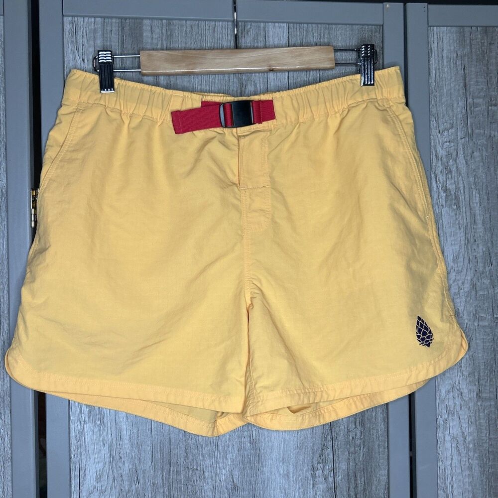 Stilo Shorts Elastic Waist Hiking Camping Outdoor Pockets Yellow